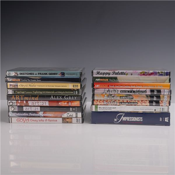 17pc Art Documentary & Instructional DVD Collection