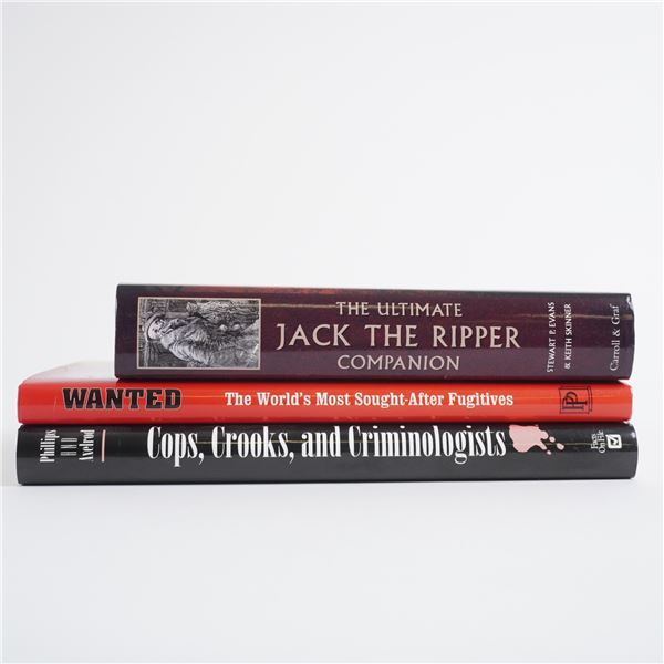 3pc Collection of Books on Criminals