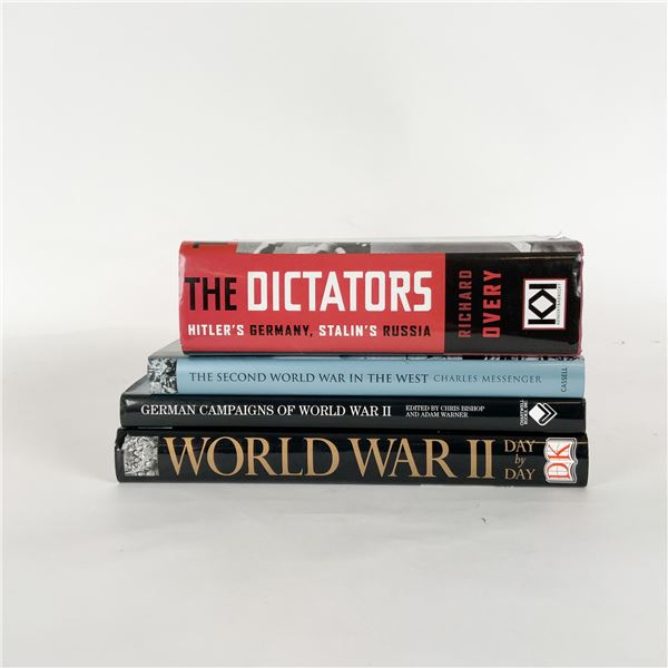 4pc World War II and Dictatorship History Book Collection