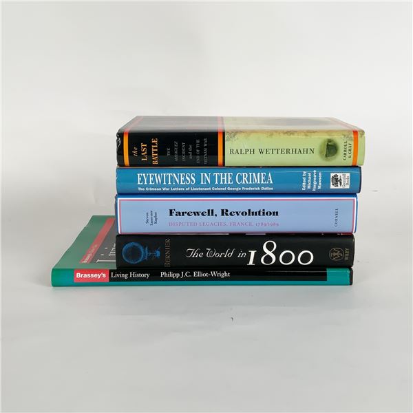 5pc Historical Books on War, Revolution, and Global Change