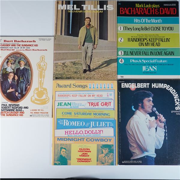 5pc Collection of Vintage Songbooks Featuring Iconic Film Scores