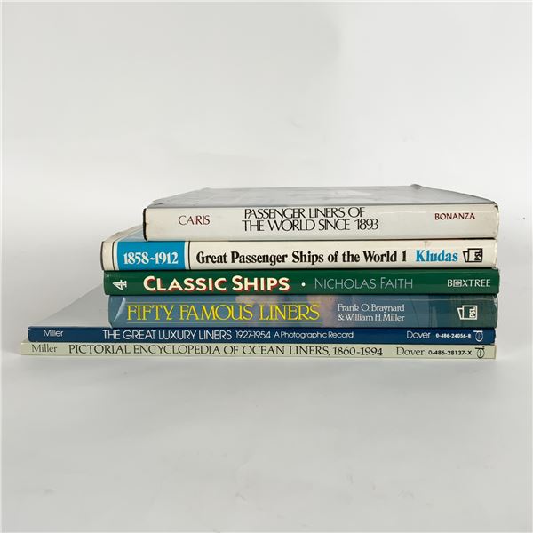 6pc Maritime History Book Collection
