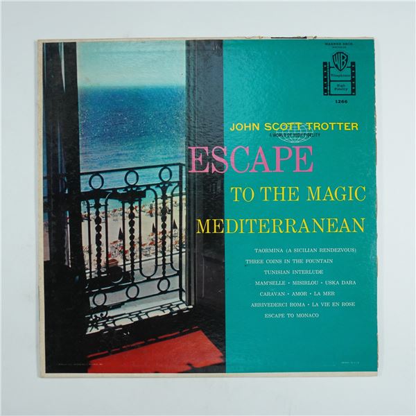 John Scott Trotter Vinyl Record, Escape To The Magic Mediterranean