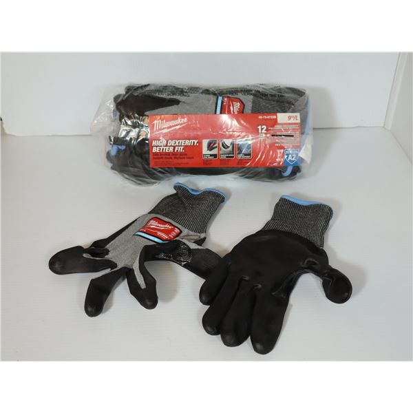 PQK DE 12 GANTS DE TRAVAIL TREMPÉS À HAUTE DEXTÉRITÉ