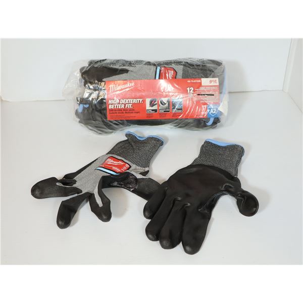 PQK DE 12 GANTS DE TRAVAIL TREMPÉS À HAUTE DEXTÉRITÉ