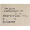 Image 2 : PKG DE 60 DÉCO NOEL "SEASONS GREATINGS"