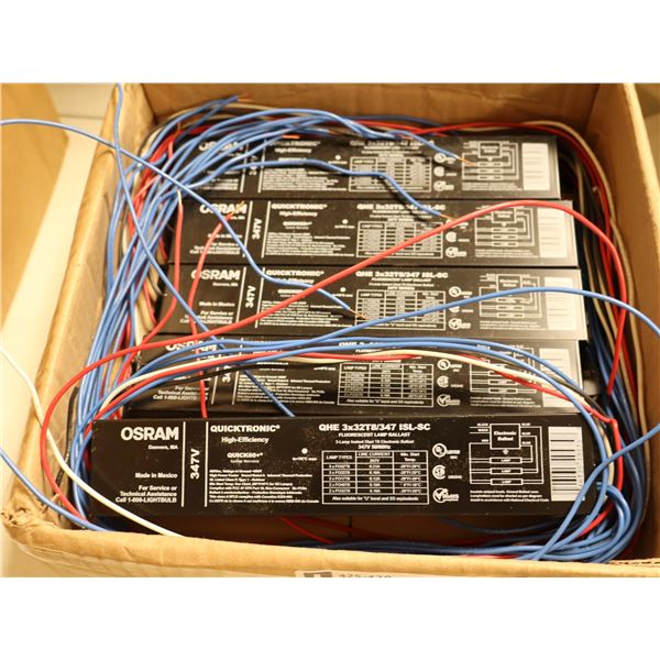 LOT DE 5 BALLAST OSRAM QHE 3x32T8/347 ISL-SC