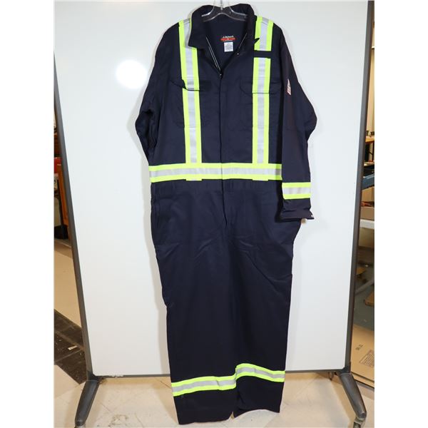 COMBINAISONS RÉSISTANTES AU FEU AVEC BANDES RÉFLÉCHISSANTES,TAILLE 52 BLEU MARINE