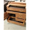 Image 2 : RANGEMENT D'OUTILS MOBILE -8 TIROIRS EN BOIS 28"x12"x29"