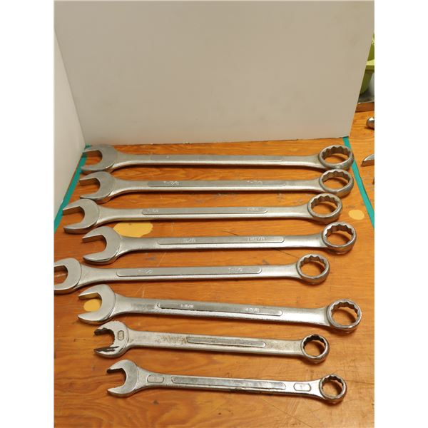 ENS DE 8 CLÉ SAE 1"-2"