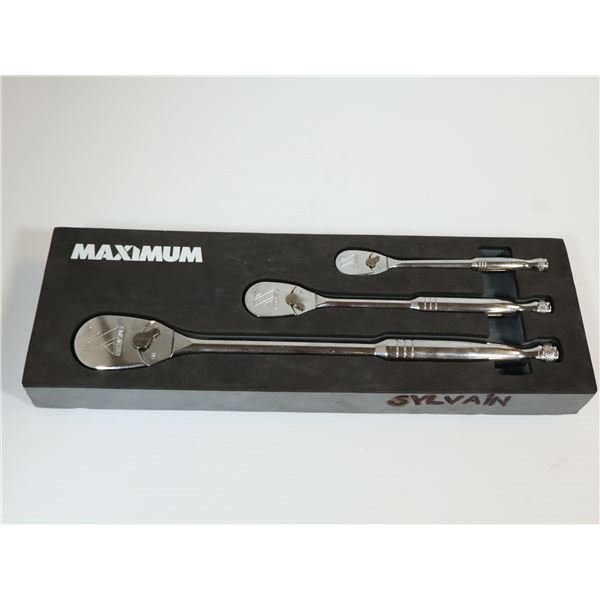ENS DE 3 RATCHETS MAXIMUM (1/4", 3/8" & 1/2")