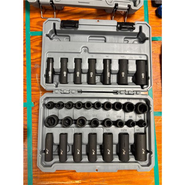 ENS DE 32pcs DOUILLES À IMPACT MAXIMUM MÉTRIQUE/SAE (6-19mm) (1/4"-3/4")
