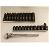 Image 1 : ENS DE DOUILLES À IMPACT MÉTRIQUE (8-21mm) AVEC RATCHET 1/2"