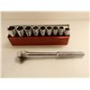 Image 1 : ENS DE RATCHET 1/2" ET  9 DOUILLES 1/4"-1"
