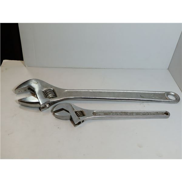 LOT DE 2 CLÉS À MOLETTE (24" & 15")