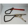 Image 1 : LOT DE 2 LOCKING CHAIN CLAMPS ASST