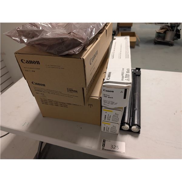 LOT: 8 ACCESSOIRES POUR IMPRIMANTES (TONER/DRUM ETC)