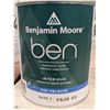 Image 1 : PEINTURE ET APPRÊT INTÉRIEUR  BENJAMIN MOORE "BEN" FINI VELOUTE F626 4X 3.43L