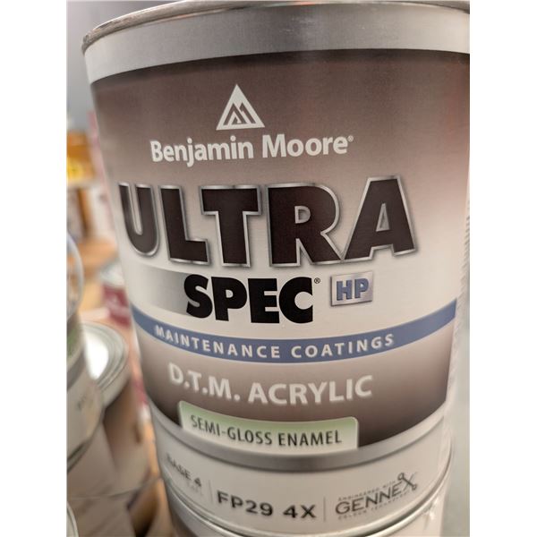 PEINTURE REVÊTEMENTS D'ENTRETIEN BENJAMIN MOORE ULTRA CPEC ACRYLIQUE D.S.M. ÉMAIL AU FINI SEMI-LUSTR