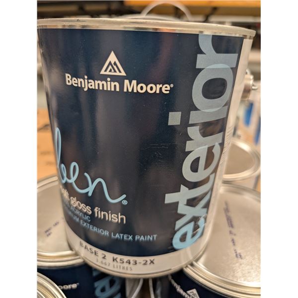 PEINTURE EXTERIEUR LATEX 100% ACRYLIQUE LUSTRE DOUX BENJAMIN MOORE "BEN" BASE 2 K543-2X 3.667L
