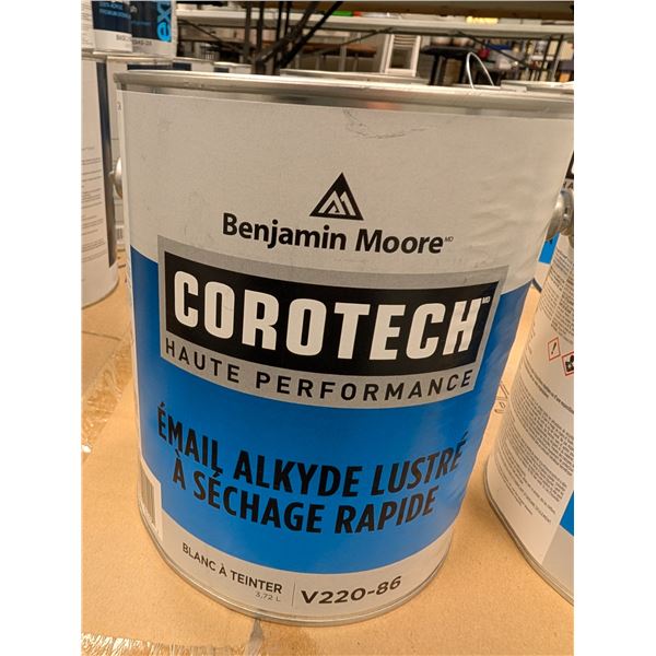 PEINTURE REVETEMENT ACRYLIQUE LUSTRE BENJAMIN MOORE COROTECH BLANC À TEINTER V220-86 3.72L