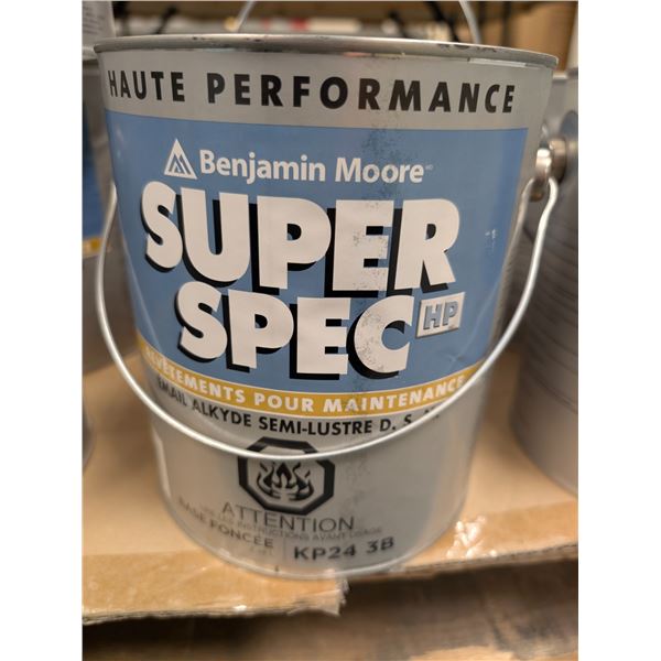 PEINTURE REVETEMENTS POUR MAINTENANCE ÉMAIL ALKYD LUSTRE D.S.M. BENJAMIN MOORE SUPER SPEC BASE FONCE