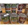 Image 1 : LOT: 9 GAL TEINTURE À BOIS BENJAMIN MOORE WOODLUXE ASST