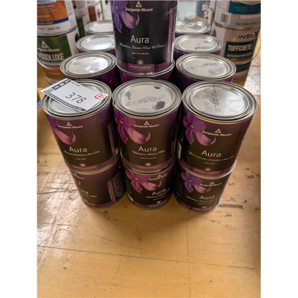 LOT: 25 PEINTURE INTERIEUR 950ML (APPROX) BENJAMIN MOORE "AURA" ASST