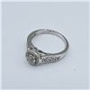 Image 1 : STERLING SILVER NATURAL DIAMOND (0.15CT) RING, SIZE 7, W/A $765.00. DIAMOND IS THE BIRTHSTONE FOR AP