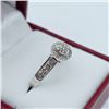 Image 2 : STERLING SILVER NATURAL DIAMOND (0.15CT) RING, SIZE 7, W/A $765.00. DIAMOND IS THE BIRTHSTONE FOR AP