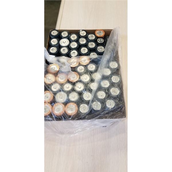 TRAY OF DURACELL AND PROCELL D SIZE BATTERIES