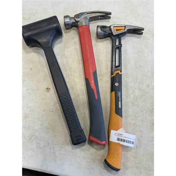 TWO FRAMING HAMMERS AND DEAD BLOW HAMMER