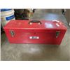 Image 1 : RED TOOLBOX OF TOOLS AND VICE