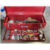 Image 2 : RED TOOLBOX OF TOOLS AND VICE