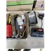 Image 3 : SHARPENING STONE, SMALL MAG LIGHT FLASHLIGHT, LED LIGHTS AND AIRCRAFT CABLE