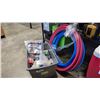 Image 1 : PEX PIPING AND TOTE OF ASSORTED NEW PLUMBING ITEMS