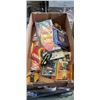Image 1 : BOX OF NEW CAP LIGHTS, PSTOL STORAGE AMMO CLOAKS AND MORE