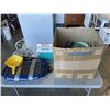 Image 1 : CANNING SUPPLIES, SMALL COOLER AND ELECTRIC GRILL