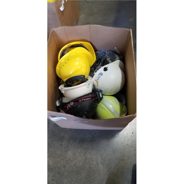 LARGE LOT OF ASSORTED HARD HATS