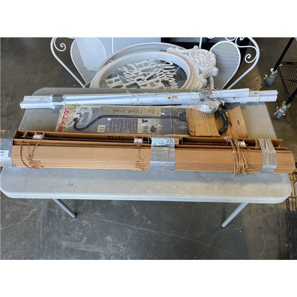 FAUX WOOD AND ALUMINUM BLINDS