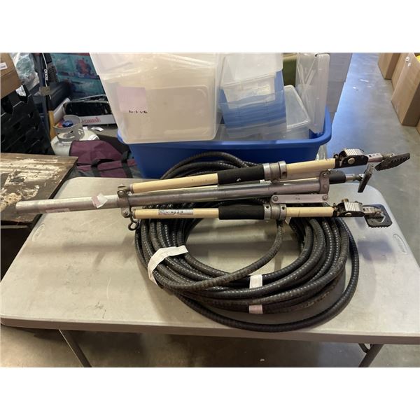 COIL OF HEAVY DUTY ELECTRICAL WIRE AND TRIPOD
