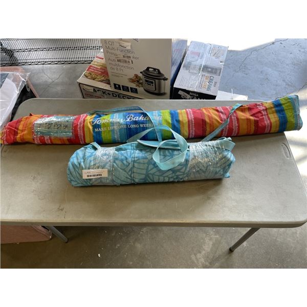 TOMMY BAHAMA BEACH, UMBRELLA AND BEACH MAT