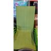 Image 2 : SET OF 6 GREEN STACKING PATRIO SLING PATIO CHAIRS
