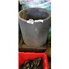 Image 1 : 2 LARGE RATTAN PLANTERS AND PLANTER DOLLY'S