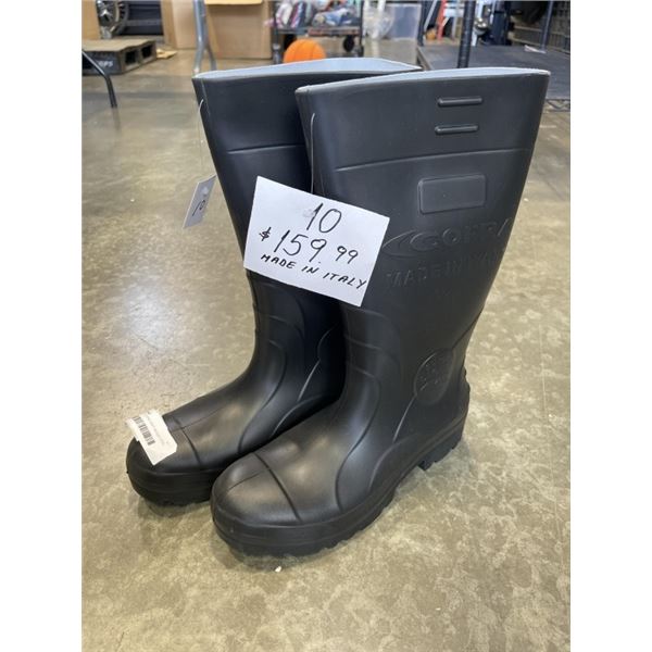 NEW SIZE 10 COFRA LIGHT WEIGHT STEEL TOE GUM BOOTS