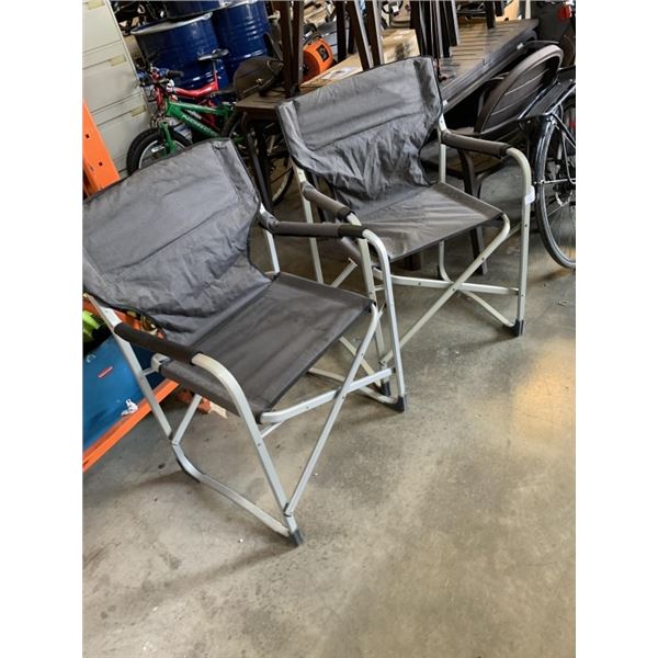 2 FOLDING CAMPING CHAIRS