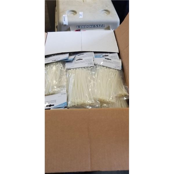 BOX OF NEW ZIP TIES