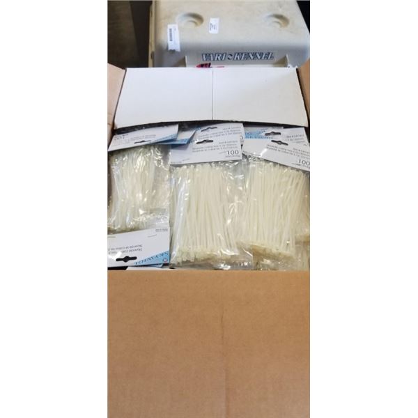 BOX OF NEW ZIP TIES