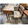 Image 1 : ANTIQUE SCHOOL DESK