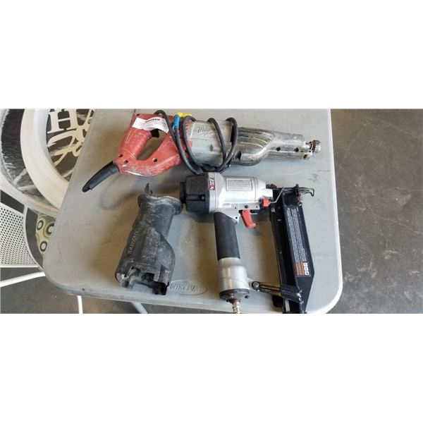 MILWAUKEE SAWZALL AND PORTER CABLE AIR NAILER, BOTH WORKING